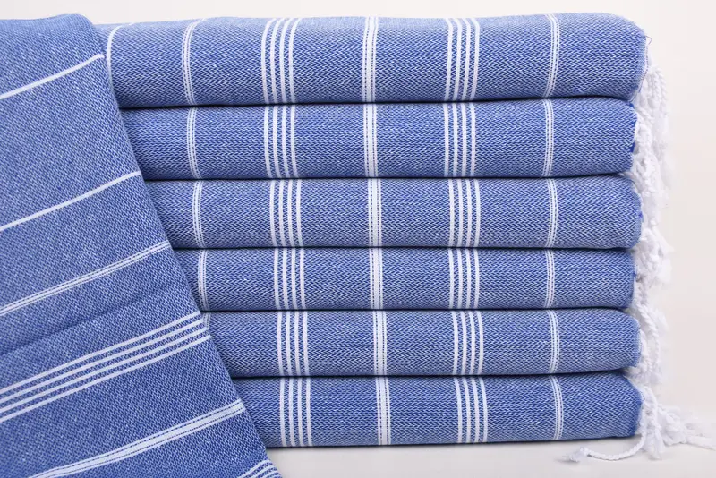 Gift For Her, Personalized Kitchen Towel, Wedding Gift, 38x18 Cotton Striped Towel, Kitchen Towel, Turkish Towel Monogram, Bridesmaid Proposal Gift - 1