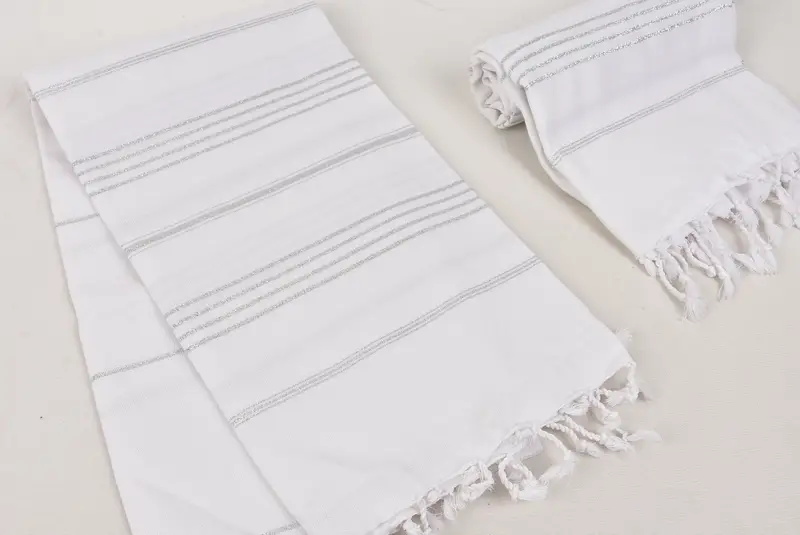 Custom Wedding Gift From Bridesmaid, Bridesmaid Gifts, 70x40 Cotton Striped Towel, Home Gift, Custom Wedding Gifts, Sand-resistant towel - 7