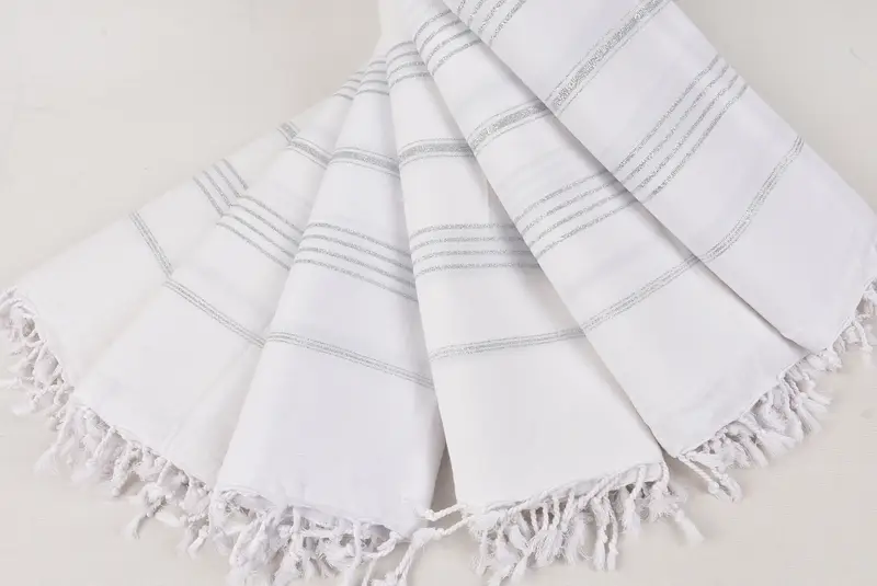 Custom Wedding Gift From Bridesmaid, Bridesmaid Gifts, 70x40 Cotton Striped Towel, Home Gift, Custom Wedding Gifts, Sand-resistant towel - 4