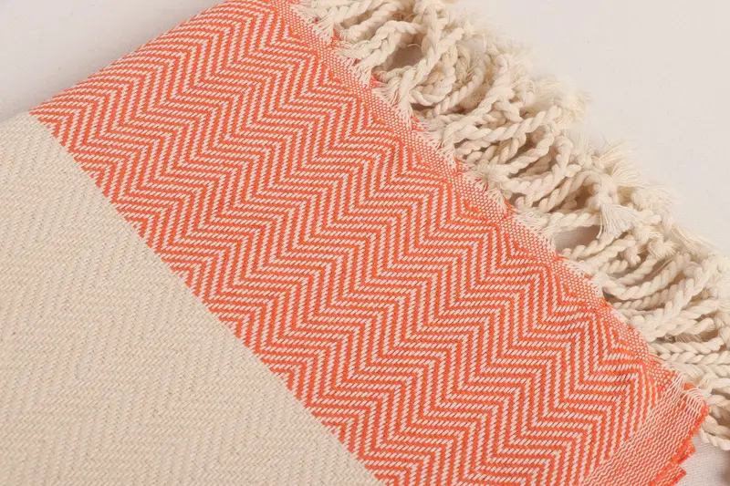 Beach Wedding Favor, Personalized Gifts, Merry Christmas Gifts, Thin towel, 70x40 Cotton Herringbone Towel, Bath towel, Summer Gift Ideas - 5