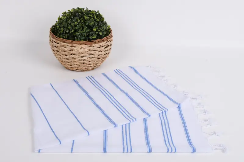 Tatil havlu, kişiselleştirilmiş hediye, büyükanne hediyesi, en iyi arkadaş düğün hediyesi, 40x24 pamuklu çizgili havlu, kişiselleştirilmiş hediyeler, monogramlı el havlu - 4