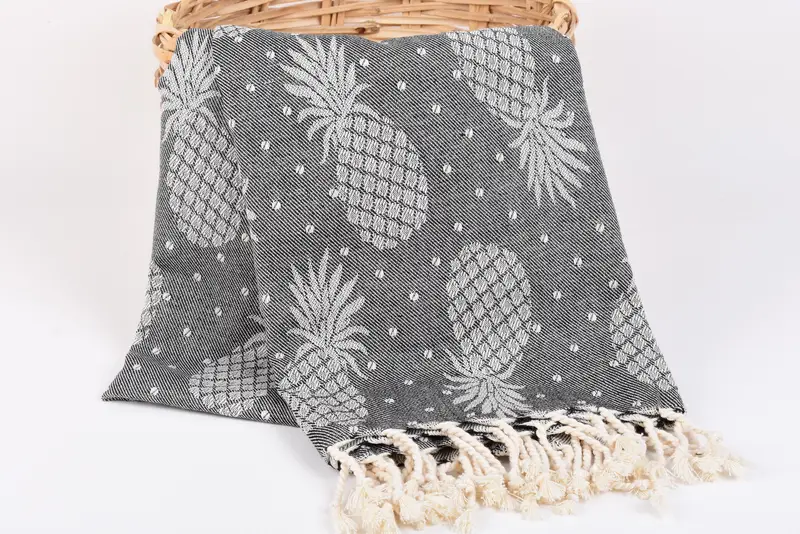 Favor de la despedida de soltera, toalla de playa de monograma, regalo de boda personalizado, regalos personalizados, toalla de playa para niños, toalla de diseño de piña de algodón 80x40 - 5