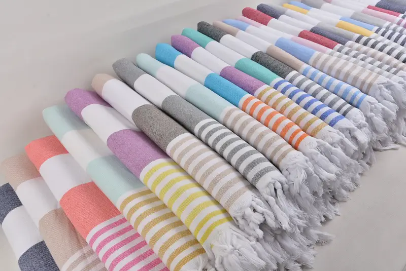 Turkish Towel Beach, Gift Towel, Quick-dry towel, 68x36 Cotton Striped Terry Towel, Turkish bath towel, Sand-resistant Turkish towel for travel - 7