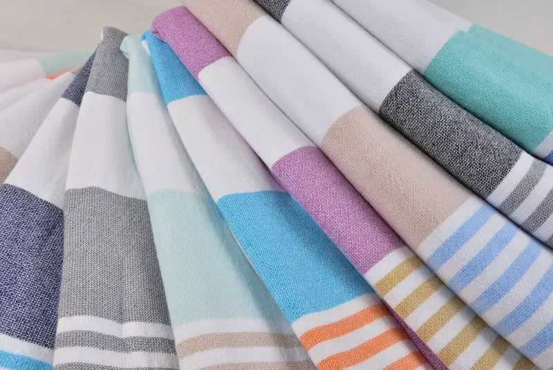 Turkish Towel Beach, Gift Towel, Quick-dry towel, 68x36 Cotton Striped Terry Towel, Turkish bath towel, Sand-resistant Turkish towel for travel - 5