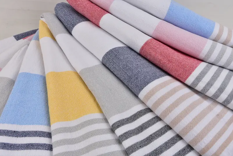 Turkish Towel Beach, Gift Towel, Quick-dry towel, 68x36 Cotton Striped Terry Towel, Turkish bath towel, Sand-resistant Turkish towel for travel - 6