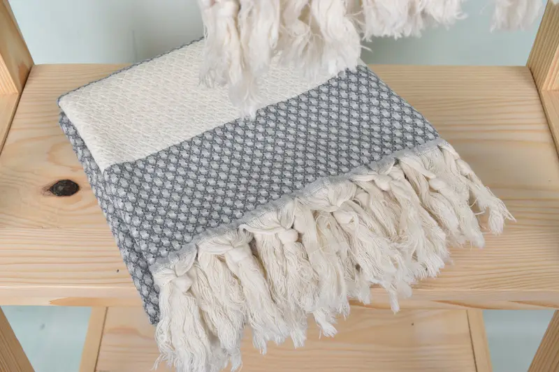 Luxury Turkish peshtemal beach towel, Wedding Gift, 68x36 Cotton Geometric Towel, Wedding Shower Gift, Wedding Favors, Turkish Towel Beach - 5