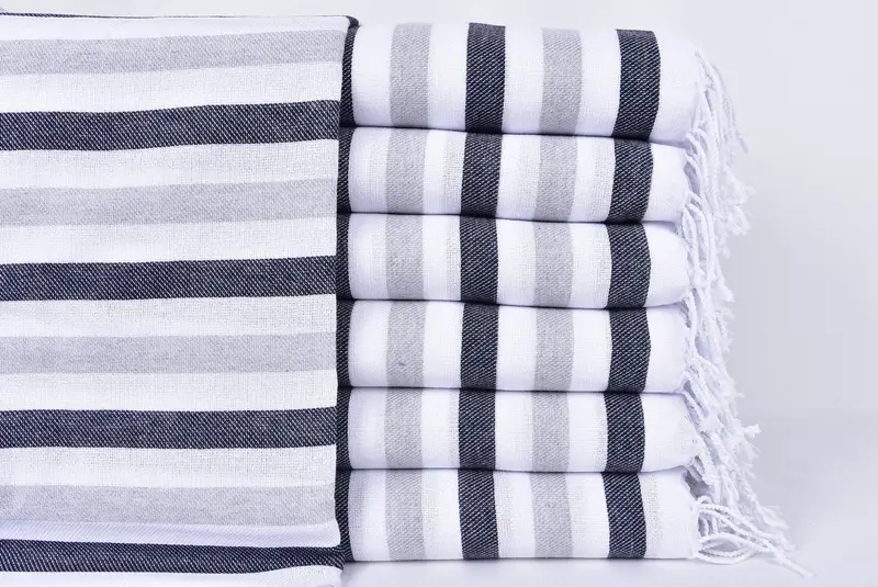 Employee Gifts, 70x40 Cotton Striped Towel, Turkish towel bulk order for wedding gifts, Gifts For Him, Bulk Order Towel, Turkish towel, Luxury towel - 1