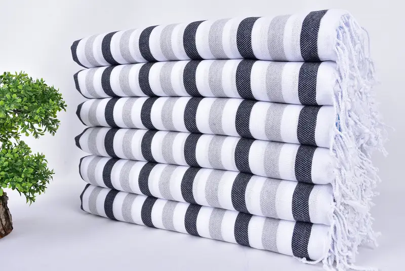 Employee Gifts, 70x40 Cotton Striped Towel, Turkish towel bulk order for wedding gifts, Gifts For Him, Bulk Order Towel, Turkish towel, Luxury towel - 3