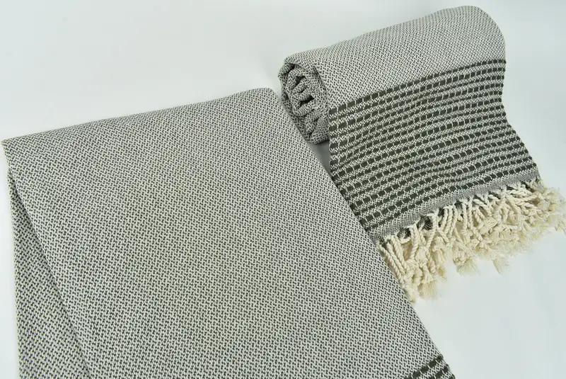 Personalized Wedding Gift, Quick-Dry Beach Towel, Peshtemal Towel, 70x36 Cotton Striped Towel, Engagement Gift, Handwoven Turkish bath towel - 7