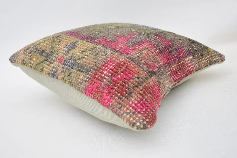 12x12 Brown Pillow Case, Turkish Corner Cushion, Handmade Kilim Cushion, Home Decor Pillow, Wholesale Cushion Case, Pillow Cover, Throw Kilim Pillow - 5