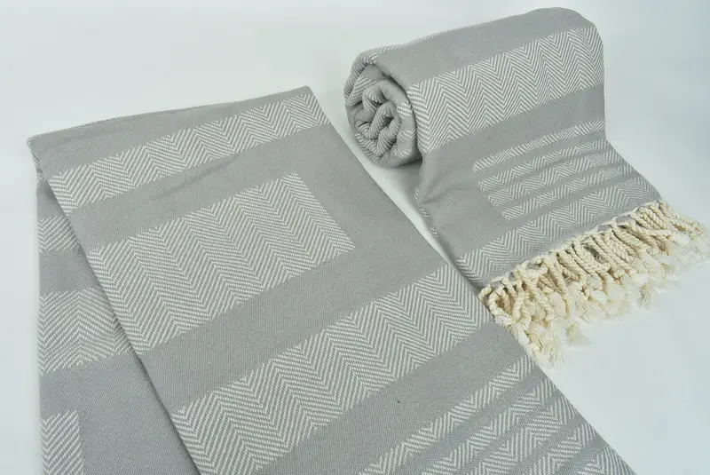 Beach towel, Custom Towel, Handwoven Turkish Towel, Peshtemal Towel, Turkish Bath Towel Set, 68x38 Cotton Chevron Towel, Bridesmaid Proposal Gift - 8