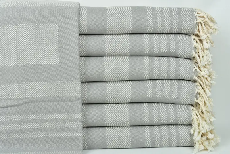 Beach towel, Custom Towel, Handwoven Turkish Towel, Peshtemal Towel, Turkish Bath Towel Set, 68x38 Cotton Chevron Towel, Bridesmaid Proposal Gift - 2
