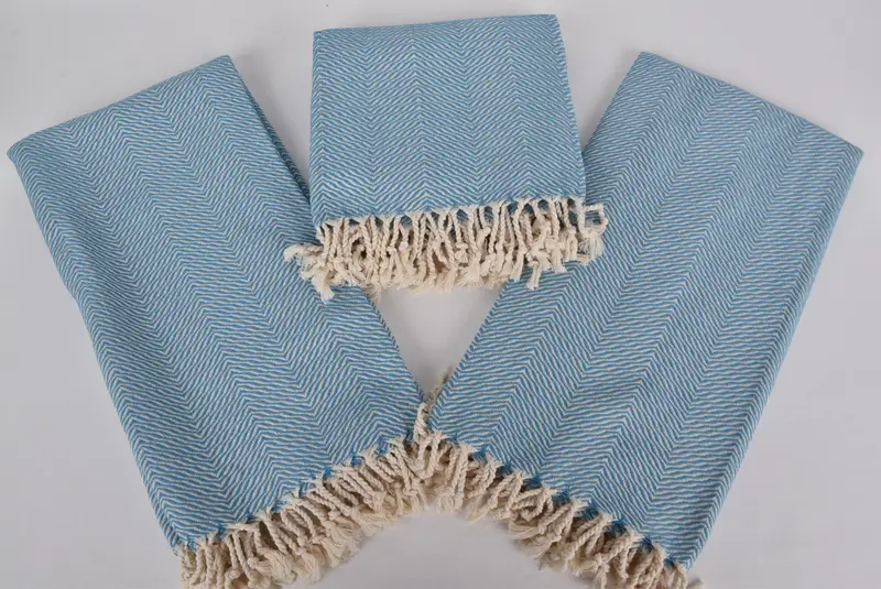 Best Wedding Gift, Wedding Favors, Personalize Gift, Bachelor Gifts, Summer Gift Ideas, Yoga Towel, 70x40 Cotton Chevron Towel, Sand-resistant towel - 6