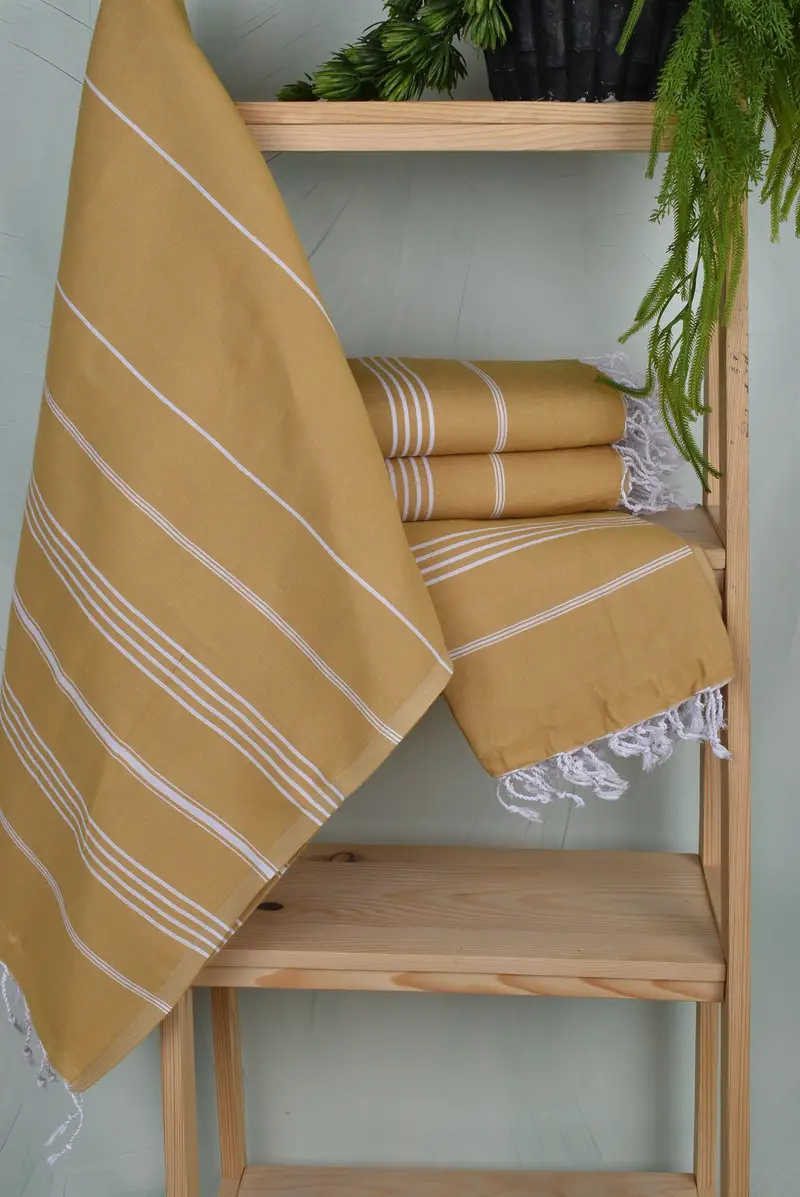Anniversary Gift For Her, Bachelorette Party Favors, Beach Towel Gift, Turkish Towel Beach, Wedding Towel, Spa Towel, 70x40 Cotton Striped Towel - 5