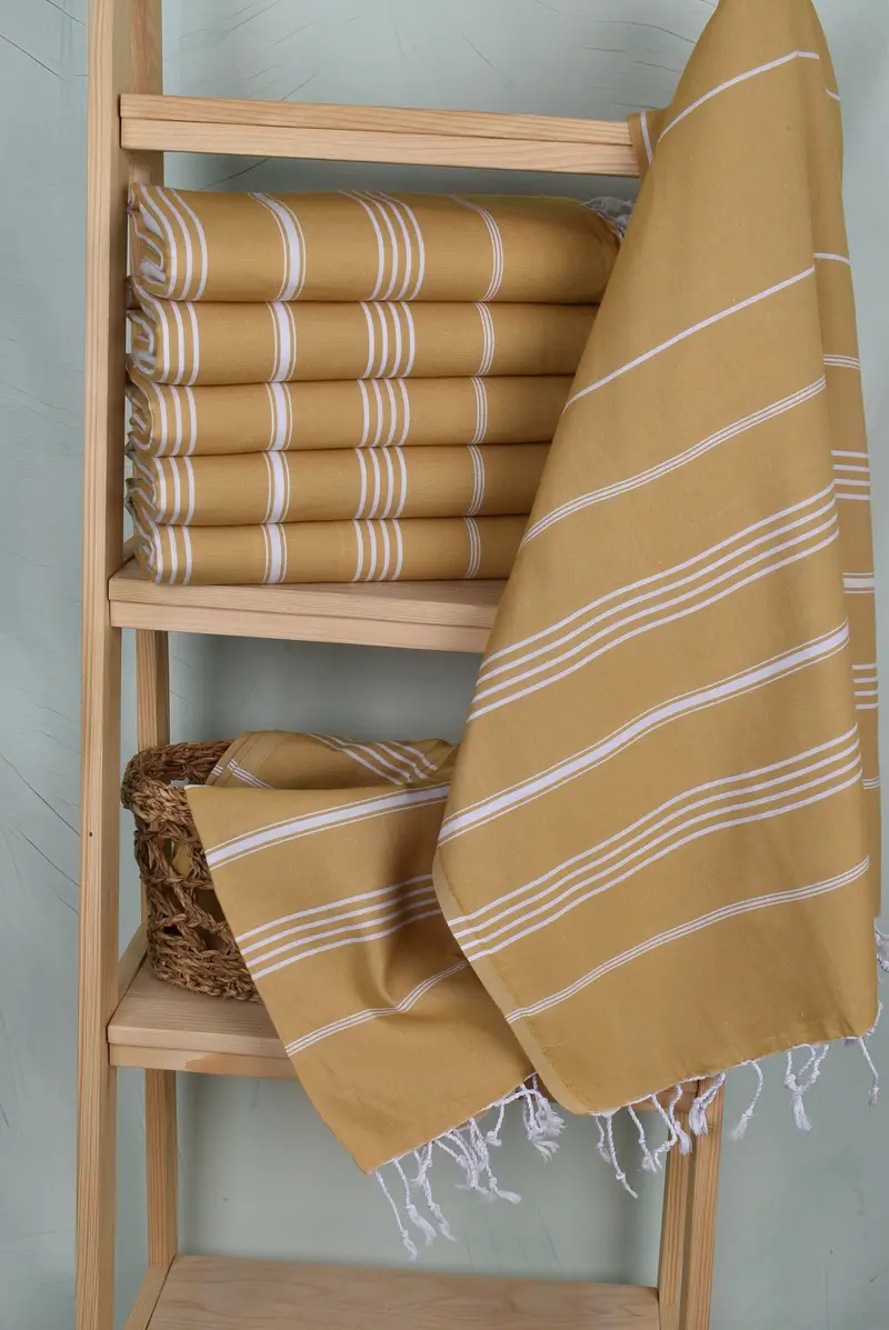 Anniversary Gift For Her, Bachelorette Party Favors, Beach Towel Gift, Turkish Towel Beach, Wedding Towel, Spa Towel, 70x40 Cotton Striped Towel - 2