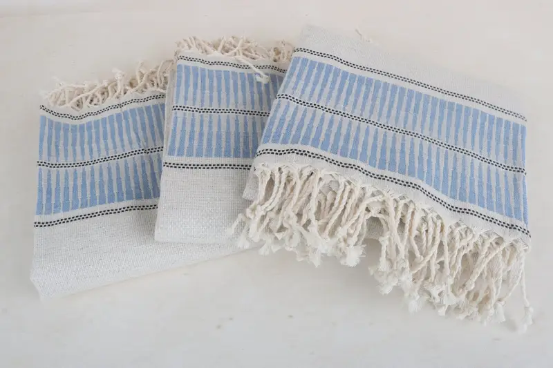 Summer Gift Ideas, 70x40 Linen Striped Towel, Luxury towel, Scarf Towel, Bachelorette Party Gifts Bridesmaids, Wedding Favors, Valentines Day Gift - 3