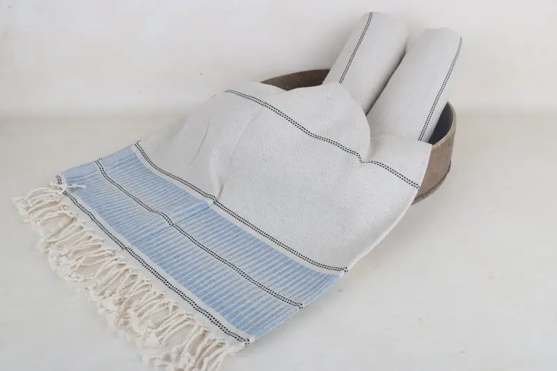 Summer Gift Ideas, 70x40 Linen Striped Towel, Luxury towel, Scarf Towel, Bachelorette Party Gifts Bridesmaids, Wedding Favors, Valentines Day Gift - 6