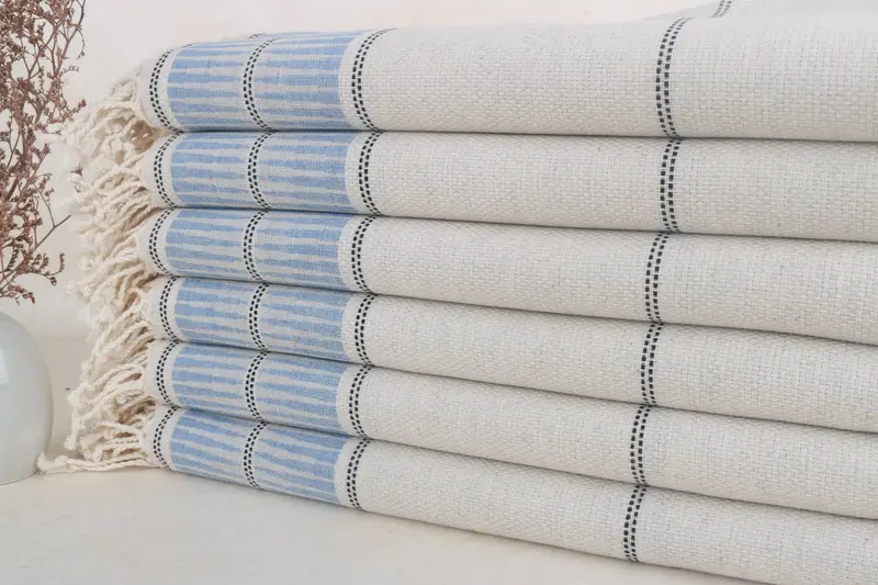 Summer Gift Ideas, 70x40 Linen Striped Towel, Luxury towel, Scarf Towel, Bachelorette Party Gifts Bridesmaids, Wedding Favors, Valentines Day Gift - 1