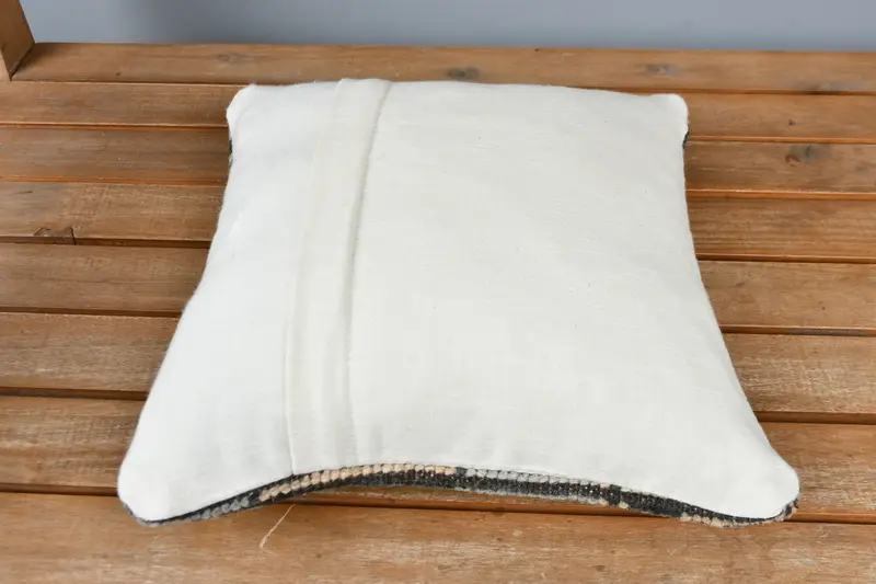 12x12 Brown Pillow Cover, Turkish Kilim Pillow, Pillow Case, Vintage Pillow, Tapestry Cushion, Bolster Pillow, Pillow for Couch - 5