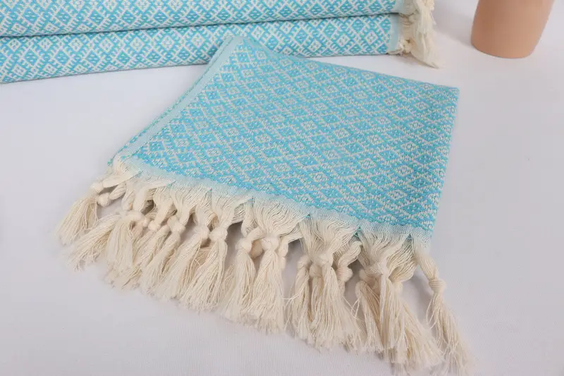 Personalized Gift, Best Wedding Gift, Personalized Hand Towel, Turkish Towel Hand Towel, 38x20 Cotton Diamond Towel, Anniversary Gift For Her - 5