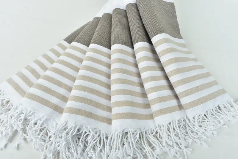 Personalized Gift, 70x40 Cotton Striped Towel, Personalized Bridesmaid Gift, Turkish towel, Extra large Turkish bath towel, Wedding Shower Gift - 4