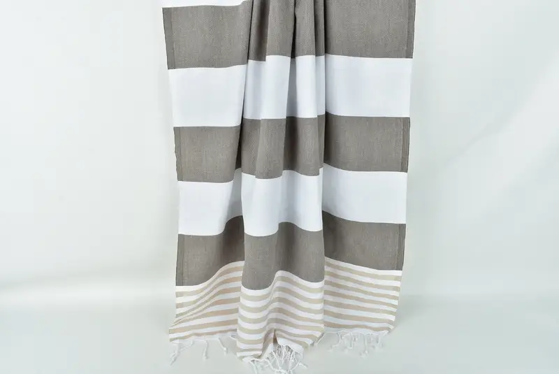Personalized Gift, 70x40 Cotton Striped Towel, Personalized Bridesmaid Gift, Turkish towel, Extra large Turkish bath towel, Wedding Shower Gift - 8
