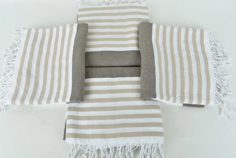 Personalized Gift, 70x40 Cotton Striped Towel, Personalized Bridesmaid Gift, Turkish towel, Extra large Turkish bath towel, Wedding Shower Gift - 6