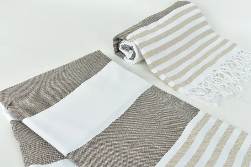 Personalized Gift, 70x40 Cotton Striped Towel, Personalized Bridesmaid Gift, Turkish towel, Extra large Turkish bath towel, Wedding Shower Gift - 7