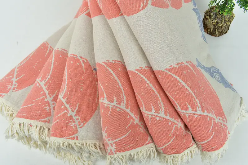 Monogram Blanket, Bachelorette Gifts, Woven Throw Blanket, Gift For Her, Shower Curtain, 88x64 Cotton Underwater Animals Design Towel - 6
