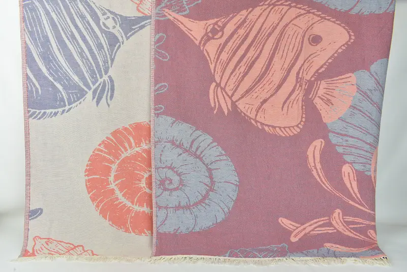 Monogram Blanket, Bachelorette Gifts, Woven Throw Blanket, Gift For Her, Shower Curtain, 88x64 Cotton Underwater Animals Design Towel - 1