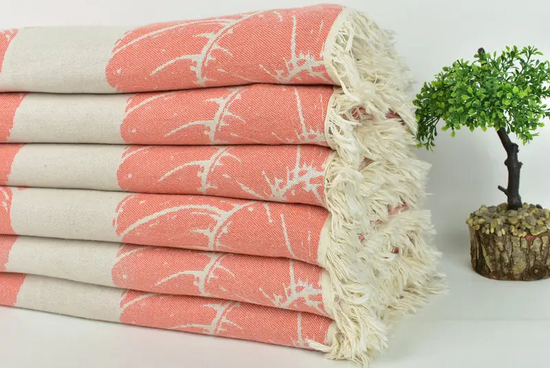 Monogram Blanket, Bachelorette Gifts, Woven Throw Blanket, Gift For Her, Shower Curtain, 88x64 Cotton Underwater Animals Design Towel - 5