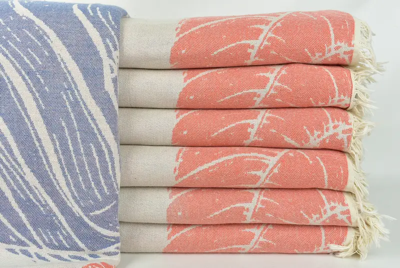 Monogram Blanket, Bachelorette Gifts, Woven Throw Blanket, Gift For Her, Shower Curtain, 88x64 Cotton Underwater Animals Design Towel - 3