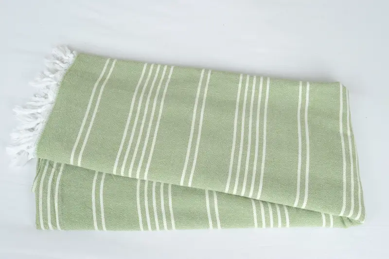 Bridal Shower Gift, 96x70 Cotton Striped Towel, Throw Blanket Couch, Bridal Shower Favors, Shower Curtain, Turkish Blanket, Best Friend Wedding Gift - 6