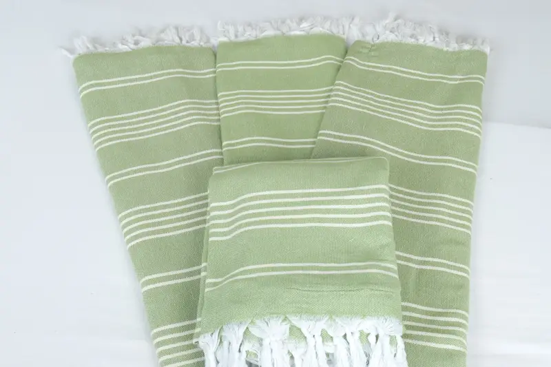 Bridal Shower Gift, 96x70 Cotton Striped Towel, Throw Blanket Couch, Bridal Shower Favors, Shower Curtain, Turkish Blanket, Best Friend Wedding Gift - 5