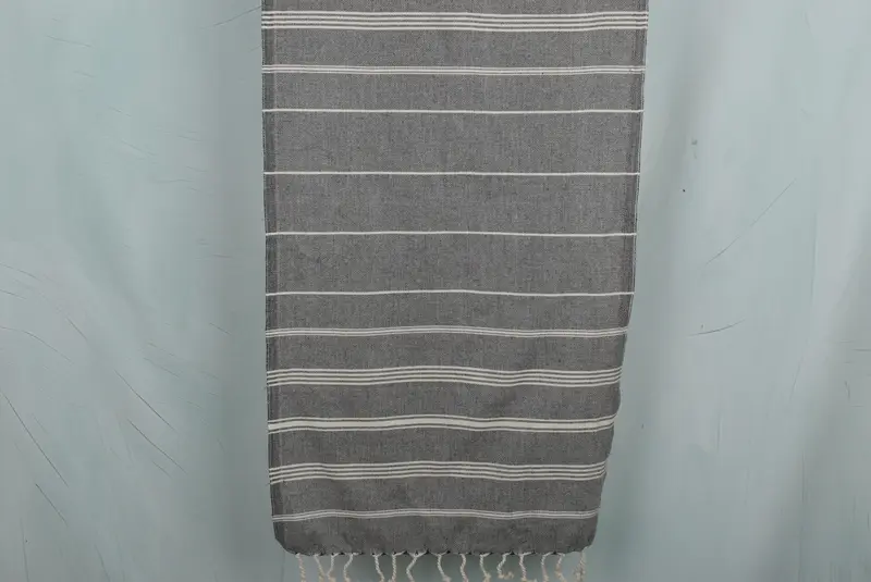 Monogram Hand Towel, Personalize Gift, Beach Wedding Favor, 38x24 Cotton Striped Towel, Personalized Gift, Guest Towel, Personalized Dish Towel - 8