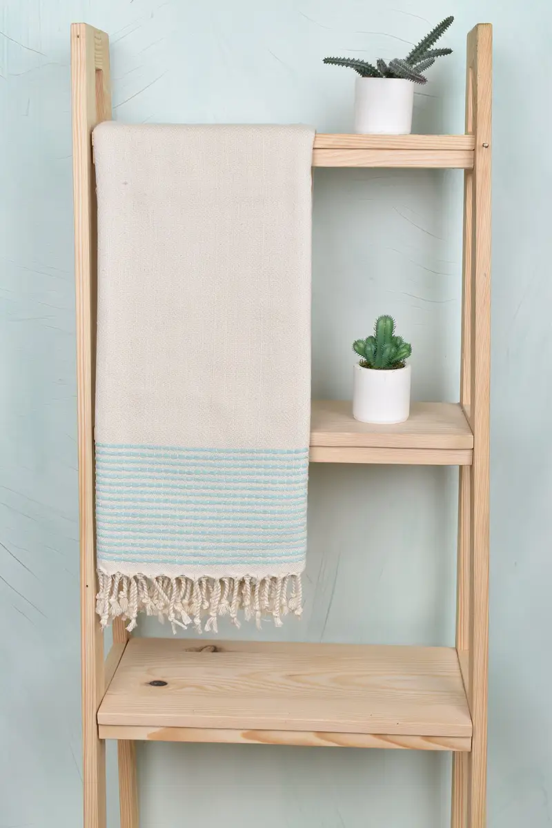 Friends Beach Towel, Bachelor Gifts, Handmade Gift, Embroidery Towels, 70x36 Cotton Striped Towel, Pool Towels, Lightweight Turkish towel - 8