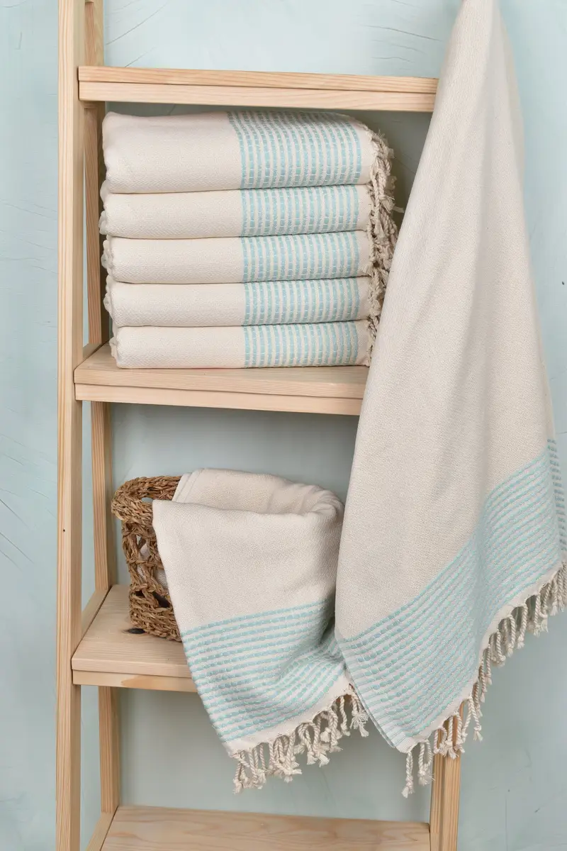 Friends Beach Towel, Bachelor Gifts, Handmade Gift, Embroidery Towels, 70x36 Cotton Striped Towel, Pool Towels, Lightweight Turkish towel - 3