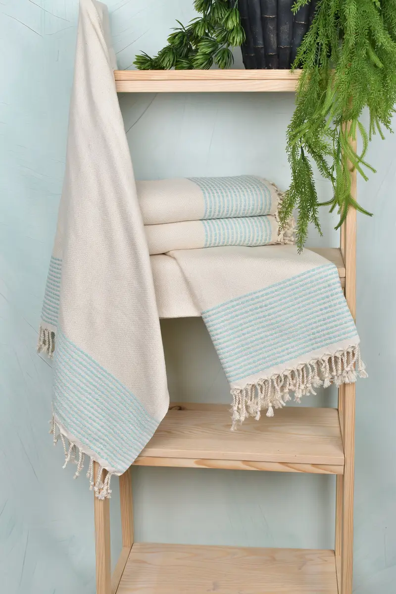Friends Beach Towel, Bachelor Gifts, Handmade Gift, Embroidery Towels, 70x36 Cotton Striped Towel, Pool Towels, Lightweight Turkish towel - 6