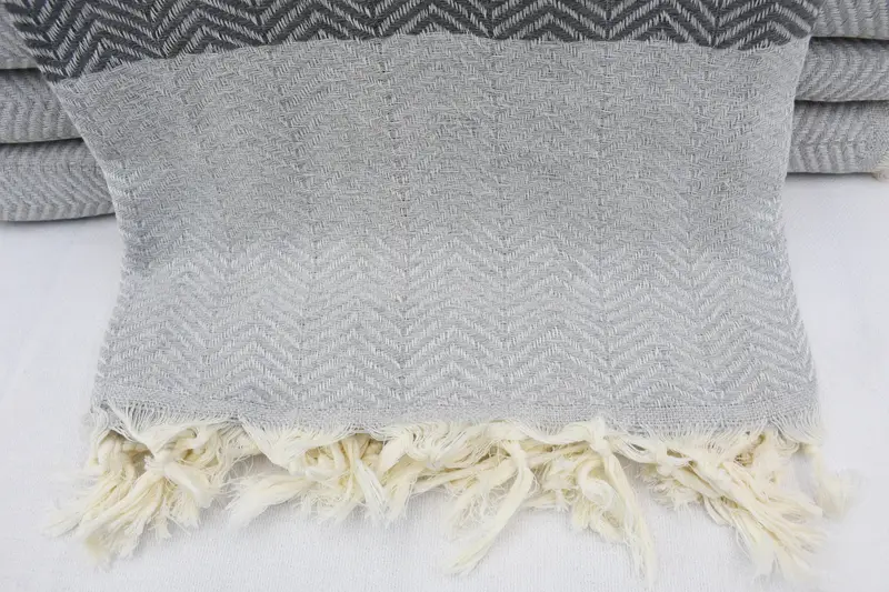 Woven Blanket, Beach Wedding Favor, Summer Gift, Large Beach Towel Personalized, 84x80 Cotton Chevron Towel, Bridal Shower Gift, Woven Throw Blanket - 3