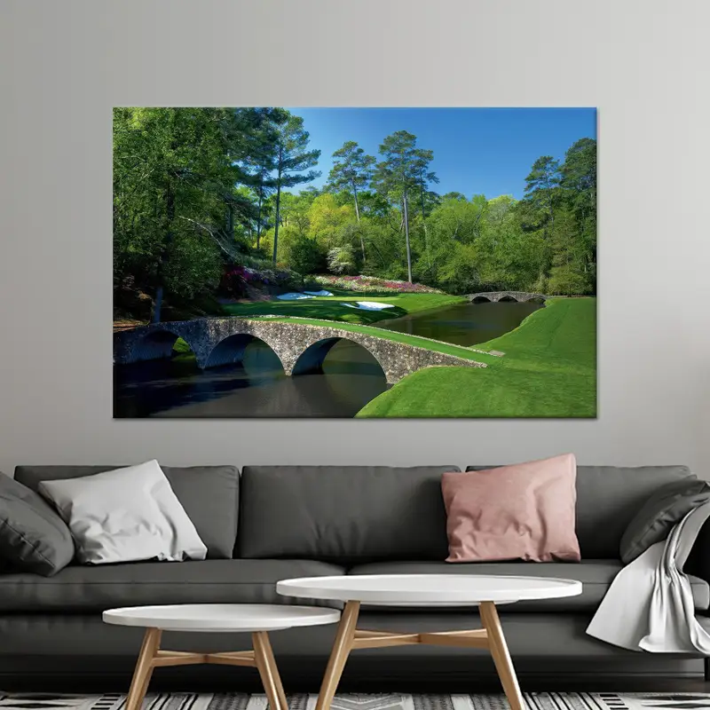 Zarif Golf Kulübü Manzarası Kanvas - Doğanın Huzuru