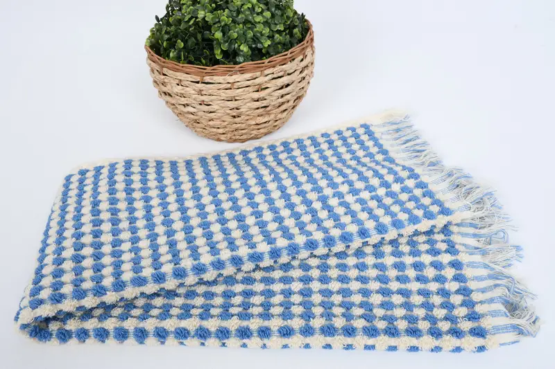 40x20 Pamuk Pom Pom Havlu, Monogram Mutfak Havlu, Kişiselleştirilmiş Mutfak Havlusu, Monogram Çay Havlusu, Türk Çay Havlusu, Evlilik Yıldönümü Hediyesi - 4