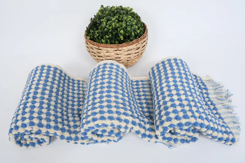 40x20 Pamuk Pom Pom Havlu, Monogram Mutfak Havlu, Kişiselleştirilmiş Mutfak Havlusu, Monogram Çay Havlusu, Türk Çay Havlusu, Evlilik Yıldönümü Hediyesi - 8