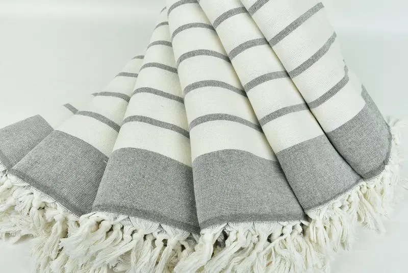 68x39 Cotton Striped Towel, Personalized Towel Gift, Organic Turkish towel, Quick-dry towel, Beach Towel Bulk, Gym Towel, Personalized Gift For Her - 4