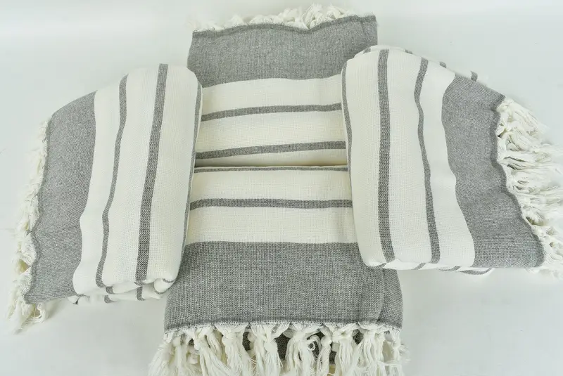 68x39 Cotton Striped Towel, Personalized Towel Gift, Organic Turkish towel, Quick-dry towel, Beach Towel Bulk, Gym Towel, Personalized Gift For Her - 6