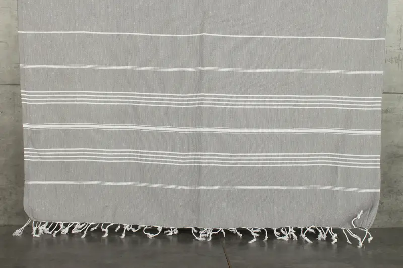 Couch Throw, 96x80 Cotton Striped Towel, Personalized Home Gift Wedding, Bachelorette Gifts, Bedspread, Turkish Bedcover, Tablecloth - 8