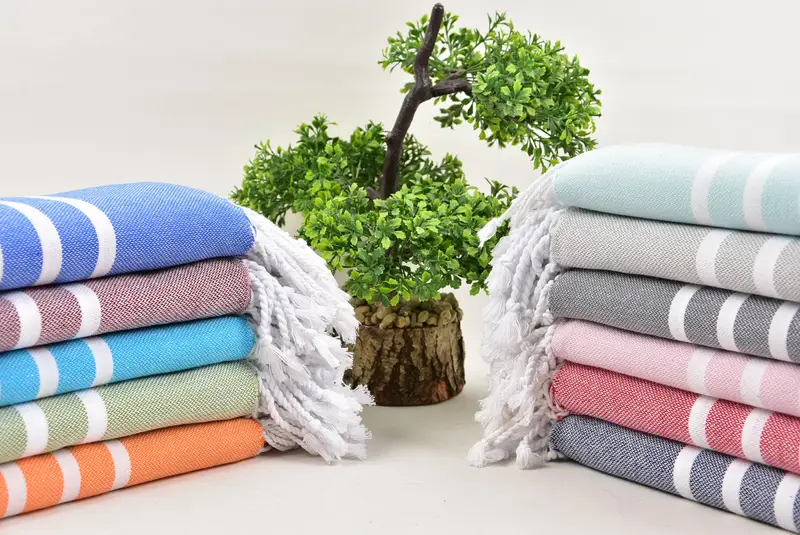 Personalized Hand Towel, Travel Towel, 40x20 Cotton Striped Towel, Wedding Shower Gift, Custom Hand Towel, Custom Turkish Towel, Personalized Gifts - 3