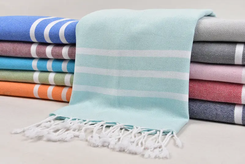 Personalized Hand Towel, Travel Towel, 40x20 Cotton Striped Towel, Wedding Shower Gift, Custom Hand Towel, Custom Turkish Towel, Personalized Gifts - 2