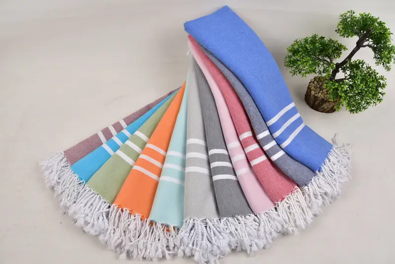 Personalized Hand Towel, Travel Towel, 40x20 Cotton Striped Towel, Wedding Shower Gift, Custom Hand Towel, Custom Turkish Towel, Personalized Gifts - 4