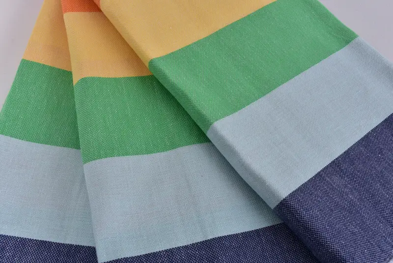Absorbent Turkish towel, Bachelorette Party Gifts For Bride, Turkish towel, Baby Boy Gift, Turkish hand towel, 70x40 Cotton Striped Towel, Spa Towel - 5