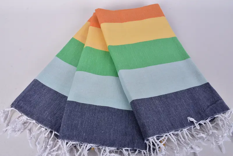 Absorbent Turkish towel, Bachelorette Party Gifts For Bride, Turkish towel, Baby Boy Gift, Turkish hand towel, 70x40 Cotton Striped Towel, Spa Towel - 4
